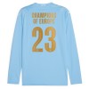 Camisetas Manchester City Champions of Europe Primera 2023-24 Manga Larga - Hombre